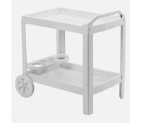 Ipae-Progarden Astro Carrello Portavivande Bianco in Plastica Rigida Da Esterno
