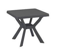 Ipae-Progarden Nilo Tavolo Quadrato, Antracite, 79 x 79 x 72 cm