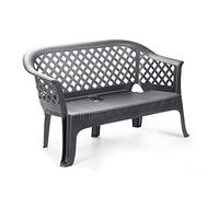 Ipae Progarden Panca, Texture, Antracite, 134 x 72 x 76 cm