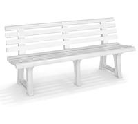 IPAE PROGARDEN Panchina da Giardino in Plastica Dimensioni 145x49x74 cm colore Bianco - Orchidea