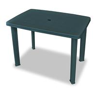 Ipae-Progarden S.P.A. 78008 Tavolo Rettangolare 101 x 68 x 72 cm Faretto Verde, Resina