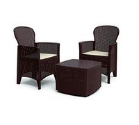 Ipae-Progarden S.P.A. Salottino Tree con Cuscini Colore Moka, 1