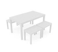 Ipae-Progarden S.P.A. Set Samoa 5 Pz. Bianco