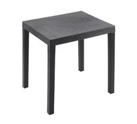 Ipae-Progarden S.P.A. TAVOLO CLUB ANTRACITE IN POLIPROPILENE 78X65CM H. 72CM