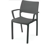 Ipae Progarden - Sedia 58x52x82h cm, Colore Antracite, Modello Tramontana