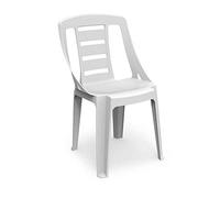 IPAE-PROGARDEN Sedia da Giardino senza Braccioli Colore Bianco - Modello Sonda