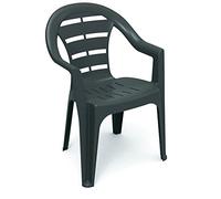 Ipae-Progarden Sedia Monoblocco Colore Antracite - Modello Moyo