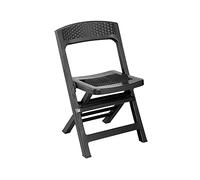 Ipae-Progarden SpA Asso Sedia Pieghevole, Resina, Grigio, Standard, 77x48x47cm