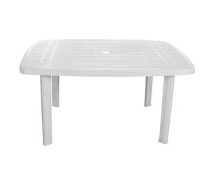 Ipae-Progarden Tavolo componibile ovale Bianco 101x68 cm