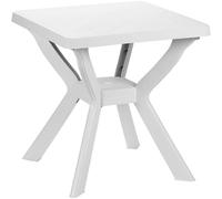 TAVOLO QUADRATO RENO BIANCO IN POLIPROPILENE COMPONIBILE 70X70X72 CM PROGARDEN