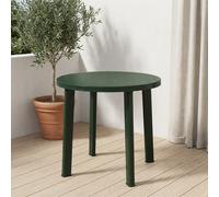 TAVOLO TONDO D.90cm H.72 cm IN PLASTICA VERDE