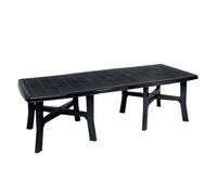 Tavolo da giardino esterno IN POLIPROPILENE ALLUNGABILE 'TRIO PLUS' ANTRACITE