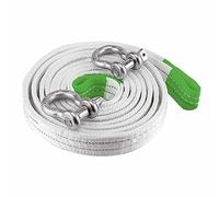 IPAGSEFWE Corda di Recupero per Veicoli, Kit di Recupero Fune da Traino con Grilli ad Anello a D, Dimensioni Multiple Multicolori(Green,8m-15T)