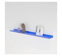 IPAGSEFWE Portariviste in acrilico, Porta brochure in acrilico trasparente da parete, porta riviste , portaoggetti for letteratura, libreria(Blue,120cm/47.2in)