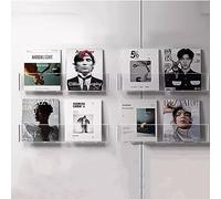 IPAGSEFWE Portariviste in acrilico, Portadocumenti, espositore for brochure, porta riviste e da pavimento(4pcs)