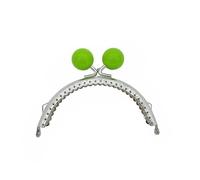IPAGSEFWE Struttura della Borsa in Metallo | Argento multicolore 8,5 cm/10,5 cm for la realizzazione di pochette(Green,8.5cm)