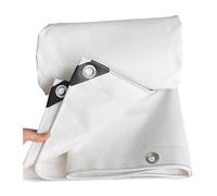 IPAGSEFWE Telone Resistente, Telone in Tela Impermeabile Resistente, Occhielli in Metallo Bianco, Bordi rinforzati, Diverse Misure(3x5m(9.8ftx16.4ft))