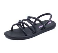 Ipanema 27135 Meu Sol Sandal Dark Black Sandali per Donna in gomma nero con zepp