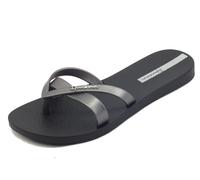 Ipanema 81805 Kirei Black Silver Infradito con zeppa bassa per Donna in gomma