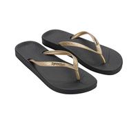 Ipanema Donna Anatomic Tan Fem Flip-Flop, Nero/Oro, 7