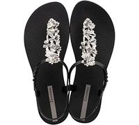 Ipanema Class Shiny Flower Fem, Sandali Bassi Donna, Black/Silver, 40 EU