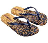 Ipanema Donna Animal Print VI FEM Flipflop, Giallo/Pearly Blue, 40 EU, Giallo Pearly Blue, 40 EU