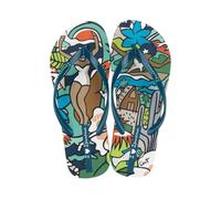 Ipanema Graffiti IV Fem, Infradito Donna, Beige Blue Green, 40 EU
