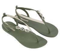 Ipanema - Infradito da piscina, gomma, maglia antiscivolo, strisce alla caviglia,pala,sottili,eleganti, ornamenti, per: donna, beige, 39 EU