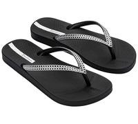 Ipanema Mesh X Fem, Flip-Flop Donna, Black/Silver, 43 EU