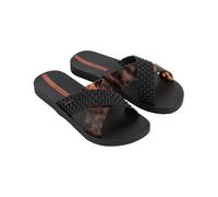 Ipanema SENSE SLIDE FEM - Tenda da bagno da donna - cinturino accattivante con motivo, Nero Tortoiseshell, 38 EU