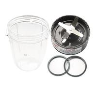 iParto Accessori di Ricambio per Frullatore Compatibili con Nutribullet 600W / 900W - Lama Estrattore con Bicchiere da 18oz e 2 Guarnizioni di Ricambio