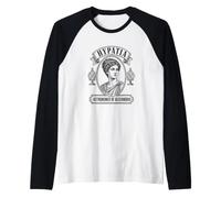 Ipazia di Alessandria Astronomo Filosofo Ritratto Maglia con Maniche Raglan