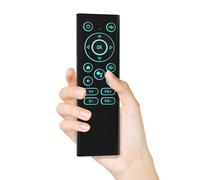 iPazzPort Mini tastiera Bluetooth con telecomando Air Mouse - Mini tastiera retroilluminata wireless Bluetooth 2.4G per Smart TV