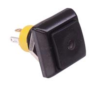 IPC3SAD2L0Y APEM Giallo LED Nero Quadrato Momentanea 12mm Pulsante Switch Spst