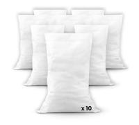 IPEA 10x Sacchi da Giardino e Detriti in Polipropilene - 105 x 55 cm - 10 PEZZI - Sacco Multiuso per Imballaggio, Giardino, Ortaggi, Sabbia, Macerie, Fai da Te - Contenitore Oggetti - Bianco