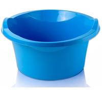 IPEA Bacinella Tonda in Plastica Multiuso 7L - SUPER SOLIDA - Made in Italy - 36x36 x16cm - Vaschetta per Lavare Casa, Vestiti, Bucato, Piatti - Bacinella Rotonda Plastica Dura - Uso Interno Esterno