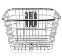 IPEA Cestino Bicicletta Anteriore in Metallo - SOLIDO E RESISTENTE - 35 x 27 x 24 cm - Cestino Bici Classica e Mountain Bike - Robusto e Antiruggine - Cesto Portapacchi - Portaoggetti Universale