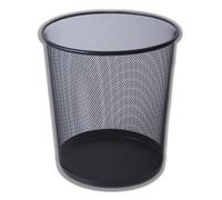 IPEA Cestino per la Carta in Rete Metallica Nero - 26 X 23 cm - Cestino Getta Carta Riciclaggio per Ufficio, Casa, Camera, Scuola in Metallo - Cesto Spazzatura per Scrivania, Tavolo, Mobile