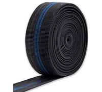 IPEA Cinghia Elastica per Divano, Sedie, Poltrone - [ 10 Metri di Lunghezza ] - Made in Italy - Larga 50 mm - Corda Fascia Tirante a 2 Righe per Tappezzeria, Sedute, Schienali - Elasticità 80%