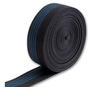 IPEA Cinghia Elastica per Divano, Sedie, Poltrone - [ 10 Metri di Lunghezza ] - Made in Italy - Larga 50 mm - Corda Fascia Tirante a 4 Righe per Tappezzeria, Sedute, Schienali - Elasticità 40%