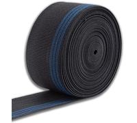 IPEA Cinghia Elastica per Divano, Sedie, Poltrone - [ 10 Metri di Lunghezza ] - Made in Italy - Larga 70 mm - Corda Fascia Tirante a 3 Righe per Tappezzeria, Sedute, Schienali - Elasticità 70%