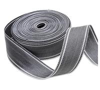 IPEA Cinghia Rigida Multiuso in Nylon Restistente - 15 METRI - Made in Italy - Corda NON ELASTICA per Tappezzeria, Fai Da Te, Mobili, Traslochi, Poltrone Divani - Colore Grigio - 50 mm