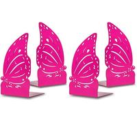 IPEA Fermalibri per Libri dei Bambini - Made in Italy - Design Farfalla - 2 Pezzi - Ferma Libri Decorativi in Metallo per Cameretta, Casa, Scuola, Scrivania, Scaffali - Reggilibri per Fantasia Bimbi