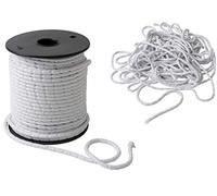 IPEA Treccia Piombo - 10 metri - Filo Corda Piombata per Tende Tendaggi Tessuti Zanzariera - Varie Grammature - Peso Zavorra - Colore Bianco - 50 G/MT