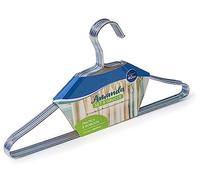 IPEA Grucce Appendiabiti in Acciaio Inox - [ Design Sottile e Robusto ] - Set da 6 Unità - Appendini Salvaspazio in Metallo per Appendere Vestiti, Giacche, Camice, Magliette per Armadi e Guardaroba