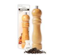 IPEA Macinapepe Manuale in Legno per Pepe, Peperoncino e Sale - Macina Pepe Classico da Cucina con Smerigliatrice in Metallo per Macinare Spezie, Cumino, Sesamo, Paprika