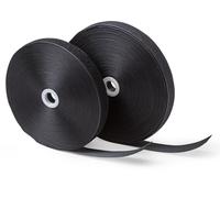 IPEA Nastro a Strappo da Cucire 20 mm Nero [ Ben 25 Metri di Lunghezza ] Made in