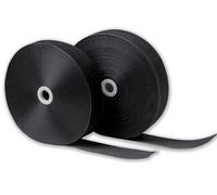 IPEA Nastro a Strappo da Cucire Nero (Non Adesivo) da 50 mm Nero - 25 Metri di Lunghezza - Striscia Extra Forte da Cucito per Arredamento Casa Vestiti Abiti - Corda Gancio e Anello - 5 cm