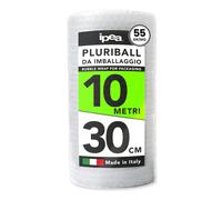 IPEA Pluriball per Imballaggio e Spedizioni - Rotolo da 10 Metri x 30 cm - Made