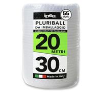 IPEA Pluriball per Imballaggio e Spedizioni Rotolo da 20 Metri x 30 cm 100%